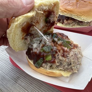 Smoked On The Water - Pulled pork sandwich - Beer Gardens Near Me - Racine, Wisconsin Smoked On The Water - Pulled pork sandwich - Beer Gardens Near Me - Racine, Wisconsin