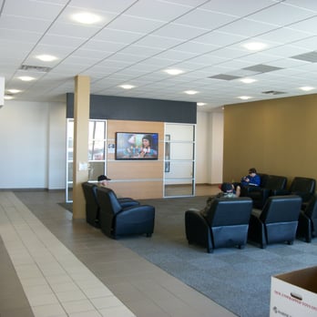 Ferguson Buick GMC - Our new customer lounge.  Recliners and big screen.  You may never want to leave.  We'll even let you control the remote - Car Dealers Near Me - Norman, Oklahoma
