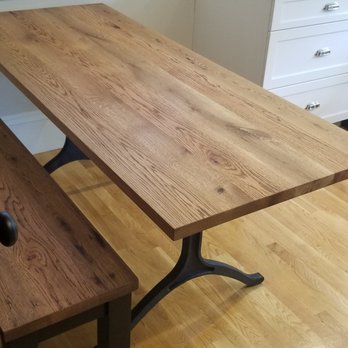 Saltwoods - Table and bench the day it was delivered.   The picture doesn't do it justice. - Furniture Stores Near Me - Needham, Massachusetts