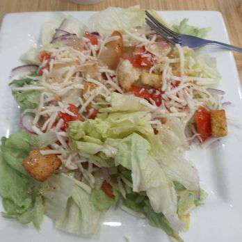 East Coast Pizzeria - Tossed Salad with Marzetti Italian dressing - Pizza Near Me - Columbus, Ohio