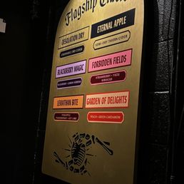 Cider menu Cider menu