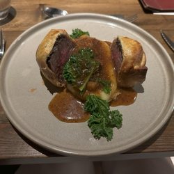 Blackfriars Restaurant - Beef Wellington at Blackfriars in Newcastle-upon-Tyne. Late Dec.2025