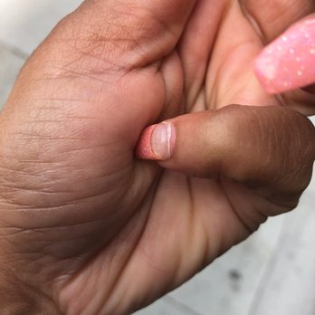 Central Nails - I went in three days later Instead of repairing my nails she just put glue around each of them - Nail Salons Near Me - Oakland, California