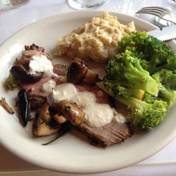 Villa Capri - The delicious mashed potatoes and meat with mushroom horseradish on top. The broccoli was too smothered in butter. Sunday brunch - Italian Near Me - Seabrook, Texas Villa Capri - The delicious mashed potatoes and meat with mushroom horseradish on top. The broccoli was too smothered in butter. Sunday brunch - Italian Near Me - Seabrook, Texas