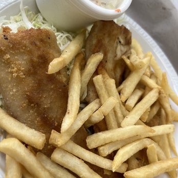 Rainbow Drive-In - Mahi Mahi w/ Tartar Sauce plus fries and cole slaw - Hawaiian Near Me - Honolulu, Hawaii Rainbow Drive-In - Mahi Mahi w/ Tartar Sauce plus fries and cole slaw - Hawaiian Near Me - Honolulu, Hawaii