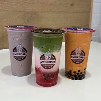 Ambrosia Brew - Thai Tea Smoothie, Strawberry Matcha, Cookies & Cream Shake - Coffee & Tea Near Me - Garden Grove, California Ambrosia Brew - Thai Tea Smoothie, Strawberry Matcha, Cookies & Cream Shake - Coffee & Tea Near Me - Garden Grove, California