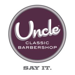 Uncle Classic Barbershop - This is the company's logo. Beware
