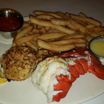 Bonefish Grill - Lobster tail, crab cake, and double fries - Seafood Near Me - Indianapolis, Indiana Bonefish Grill - Lobster tail, crab cake, and double fries - Seafood Near Me - Indianapolis, Indiana