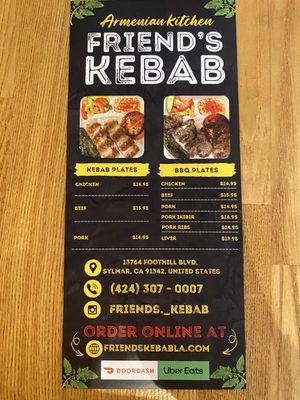 Menu photo 3 Friend’s Kebab Sylmar, CA