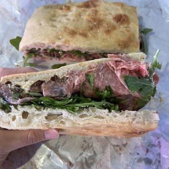 All'Antico Vinaio - La Favolosa with addition of arugula - Sandwiches Near Me - Nashville, Tennessee All'Antico Vinaio - La Favolosa with addition of arugula - Sandwiches Near Me - Nashville, Tennessee