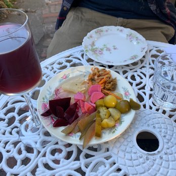 Fog Eater Cafe - Pickle plate and peach wine - Southern Near Me - Mendocino, California Fog Eater Cafe - Pickle plate and peach wine - Southern Near Me - Mendocino, California