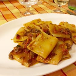 Al Ristoro Sardo - Paccheri alla Carlofortina, tonno, pomodorini etc...