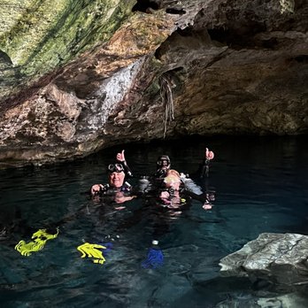 Cenote Xperience - Start of our second dove w Martin - Scuba Diving Near Me - Playa del Carmen, ROO