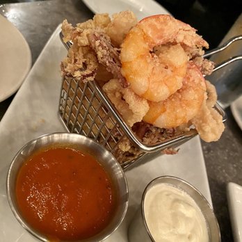 Roma - Dinner Lightly Fried Gulf Shrimp and Calamari - Italian Near Me - Houston, Texas Roma - Dinner Lightly Fried Gulf Shrimp and Calamari - Italian Near Me - Houston, Texas