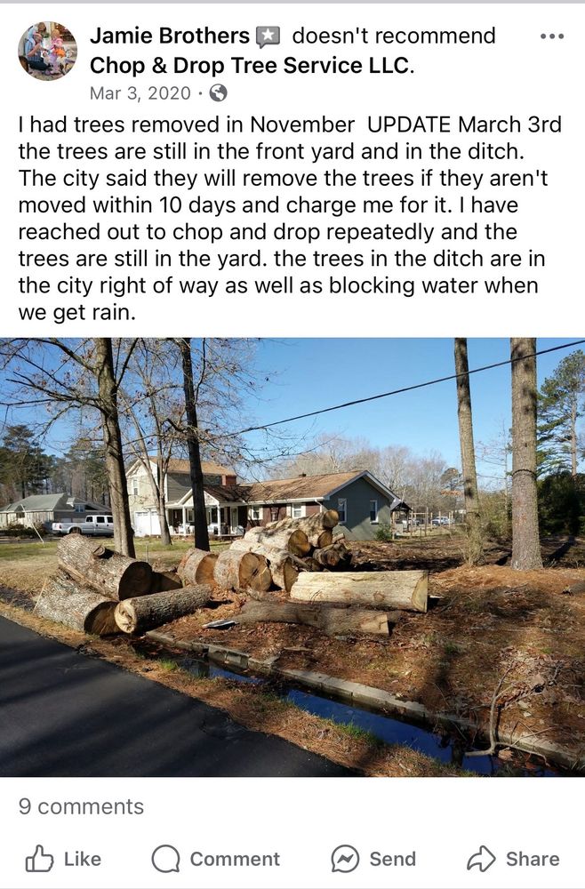 Chop & Drop Tree Service - tree service in Virginia Beach, VA