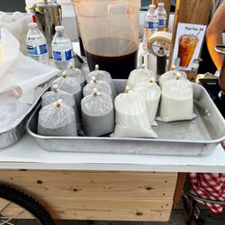 Thai Night Market - Drinks in a bag! Reminds me of Vietnam.