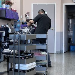 Hair Reflections - Getting his first professional haircut