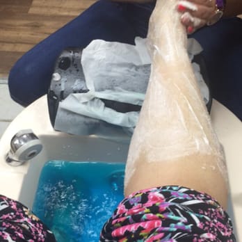 Four Season Nails - A nice good scrub as part of their basic pedicure. - Nail Salons Near Me - Edison, New Jersey