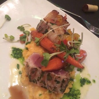 Masraff's - Scallop and tuna entree - New American Near Me - Houston, Texas