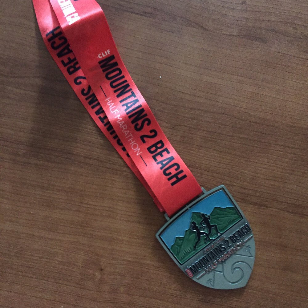 Mountains side of 1/2 medal 2016 Mountains side of 1/2 medal 2016