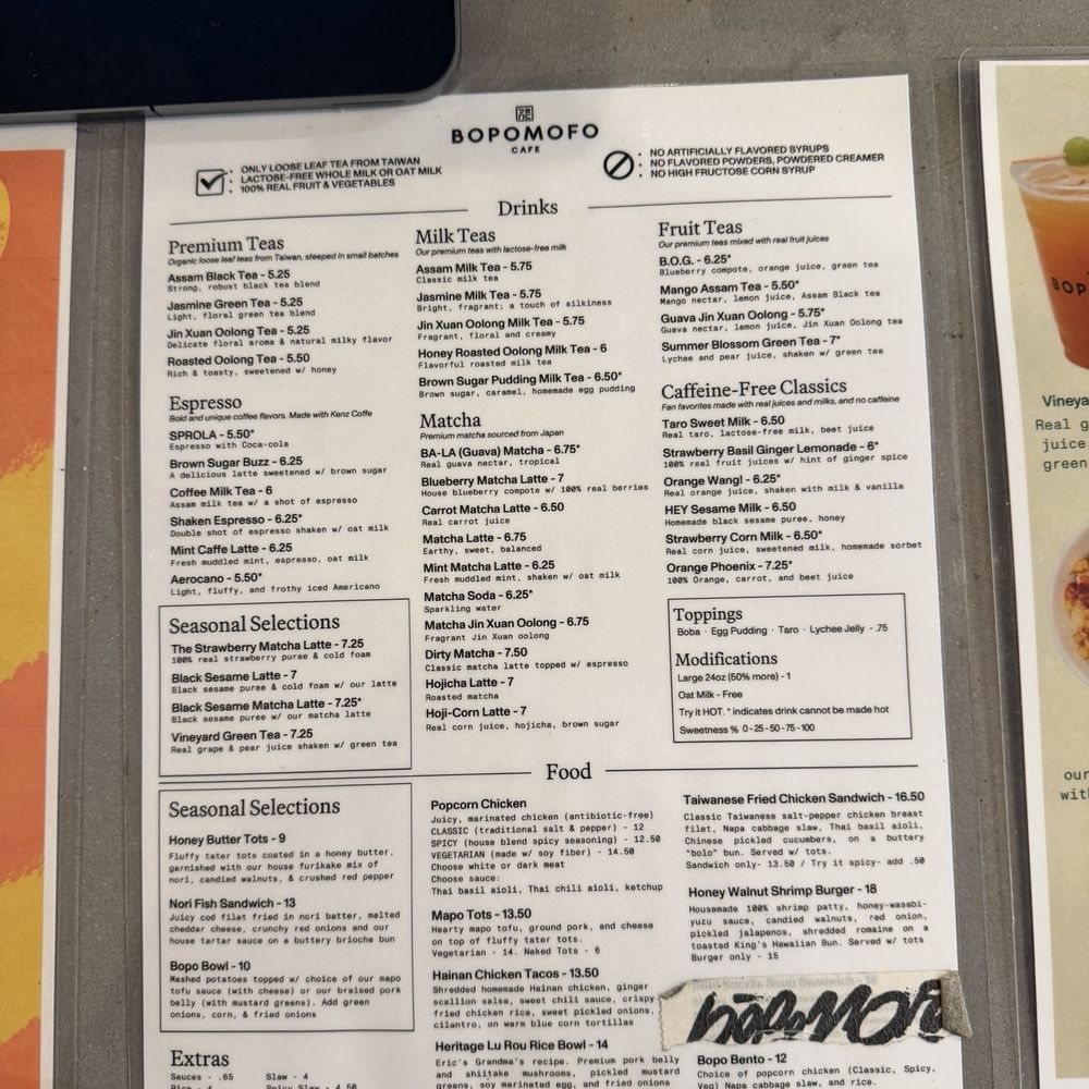 Bopomofo Cafe - Menu - Bubble Tea Near Me - San Gabriel, California Bopomofo Cafe - Menu - Bubble Tea Near Me - San Gabriel, California
