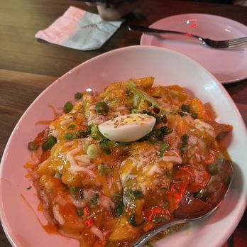 bb.q Chicken - Rose tteokbokki - Chicken Shop Near Me - Beaverton, Oregon
