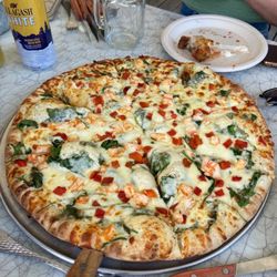 Y Knot Country Store & Eatery - Shrimp pizza - we ate everything else too fast for pictures!
