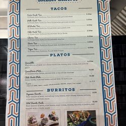 Marvin’s Salsa Brava - Menu