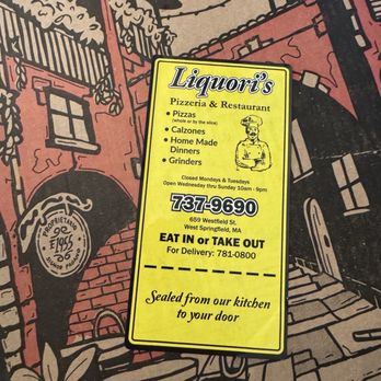 Liquori's Pizza - Pizza Near Me - West Springfield, Massachusetts