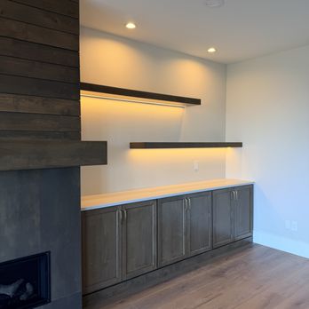 Aspen Group NW - New shelving and fireplace in this addition. - General Contractors Near Me - La Center, Washington Aspen Group NW - New shelving and fireplace in this addition. - General Contractors Near Me - La Center, Washington