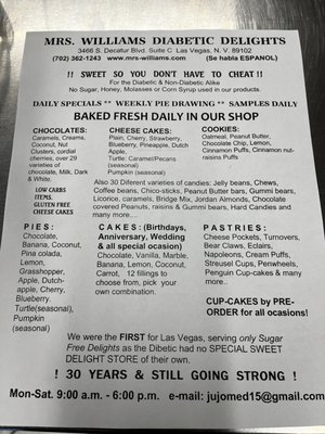 Mrs. Williams Diabetic Delights by null