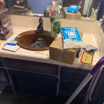 Monterey Peninsula Tile - Old counter and sink - General Contractors Near Me