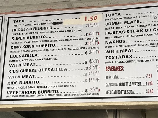 Menu photo 2 Whipple Taqueria Union City, CA Menu photo 2 Whipple Taqueria Union City, CA