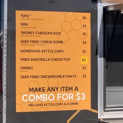 The Corndog Company - Menu board