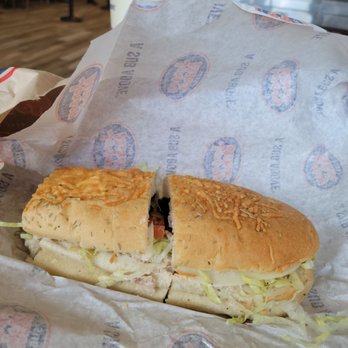 Jersey Mike's Subs - Regular #10 Tuna Fish Sub "Mike's Way" with Pickle Chips and a Slice of Provolone Cheese on Rosemary Bread - Sandwiches Near Me - Las Vegas, Nevada Jersey Mike's Subs - Regular #10 Tuna Fish Sub "Mike's Way" with Pickle Chips and a Slice of Provolone Cheese on Rosemary Bread - Sandwiches Near Me - Las Vegas, Nevada