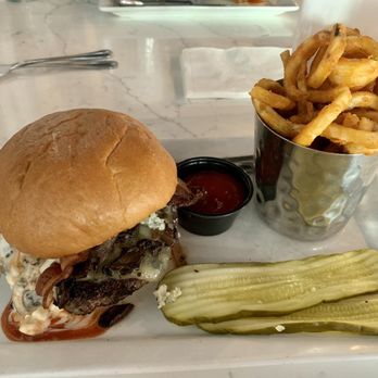 Engine No 9 - The Black N' Blue Burger - Burgers Near Me - Saint Petersburg, Florida
