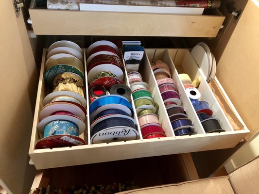 Divider Pull Outs - We can offer all kinds of specialized options depending on your wants and needs. Check out some of the ways customers have asked us to help them organize better!
