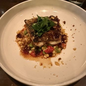Wren & Wolf - Catch of the day - sea bass over succotash - Cocktail Bars Near Me - Phoenix, Arizona Wren & Wolf - Catch of the day - sea bass over succotash - Cocktail Bars Near Me - Phoenix, Arizona