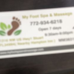 My Foot Spa & Massage - Biz card
