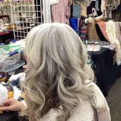 My 71 year old gray hair looks amazing after a visit to Gisele's Salon.
