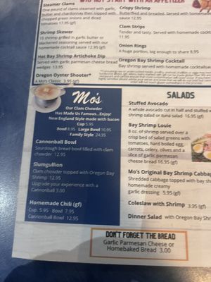 Menu photo 3 Mo's Seafood & Chowder Florence, OR