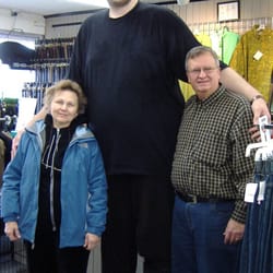 Big and Tall Outlet - Igor is currently the US's tallest man.  He's a size 6XT and was very happy with the selection and prices!