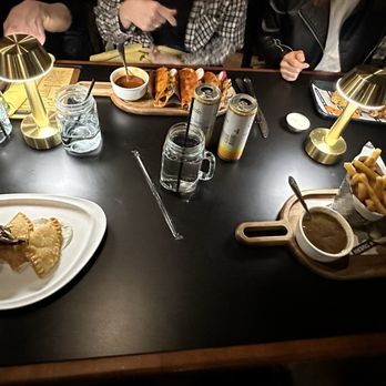 Caroline’s Tavern - Cacio E Pepe Pierogies French Onion French Dip - New American Near Me - Woodbridge, New Jersey
