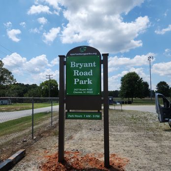 Gimme-A-Sign Co - Custom fabricated aluminum park sign - Signmaking Near Me - Greenville, South Carolina Gimme-A-Sign Co - Custom fabricated aluminum park sign - Signmaking Near Me - Greenville, South Carolina
