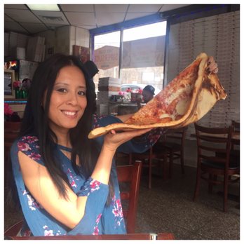 Pizza Barn - A 2ft slice of pizza that is the size of my head?!? YES PLEASE!!! It was only $10 for a slice of cheese & it was so good! - Pizza Near Me - Yonkers, New York Pizza Barn - A 2ft slice of pizza that is the size of my head?!? YES PLEASE!!! It was only $10 for a slice of cheese & it was so good! - Pizza Near Me - Yonkers, New York