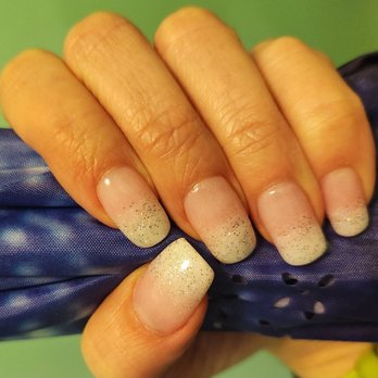 lucky4nail - TLO's Powder pink/white ombre French w/Frosted Diamonds ~ 1.3.23 - Nail Salons Near Me - East Rockaway, New York lucky4nail - TLO's Powder pink/white ombre French w/Frosted Diamonds ~ 1.3.23 - Nail Salons Near Me - East Rockaway, New York