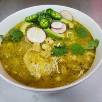 Nely's Taqueria - Green Chicken Pozole soup. Pozole Verde. Soup specials only on Saturdays. - Mexican Near Me - Aledo, Texas Nely's Taqueria - Green Chicken Pozole soup. Pozole Verde. Soup specials only on Saturdays. - Mexican Near Me - Aledo, Texas