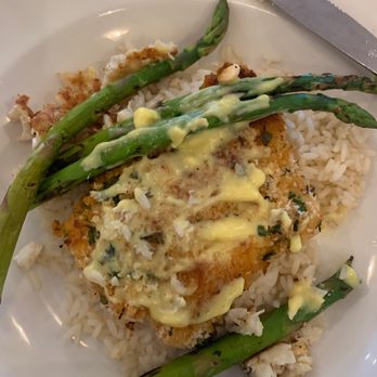Fish City Grill - Herb crusted cod Oscar yumm - Seafood Near Me - Waco, Texas