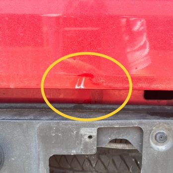 RP Paint Studios & Collision - Damage to tailgate after a forklift was driven into it. - Body Shops Near Me - Murrieta, California