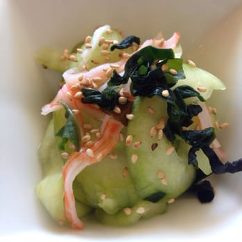 Sushiholic - Cucumber salad w your meal - Sushi Bars Near Me - San Antonio, Texas